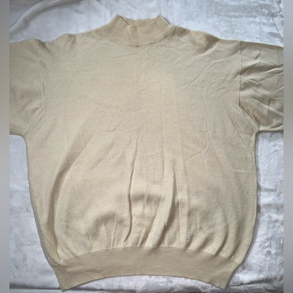 Vintage MONDO UOMO Men’s Turtleneck Cream Sweater Size XL - Picture 2 of 10